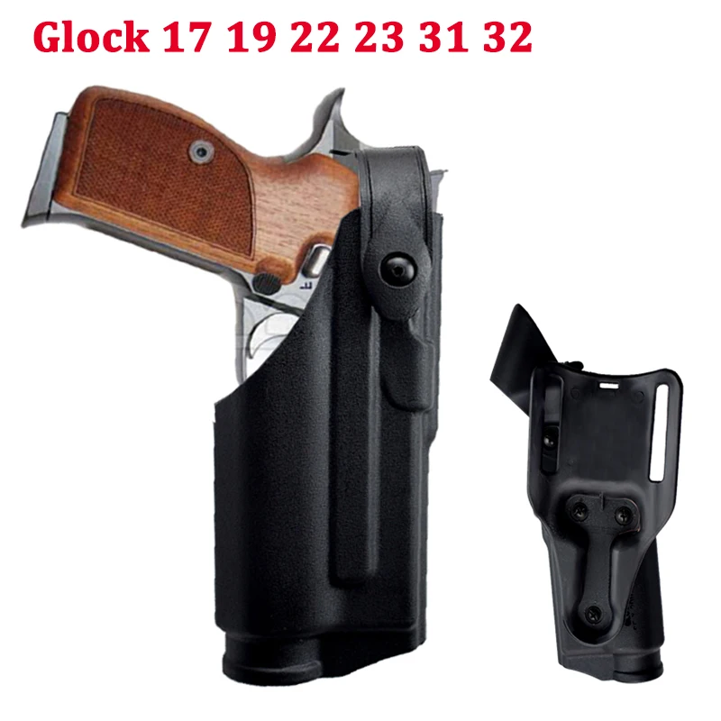 Военный армейский пистолет Glock 17 19 22 23 31 32 Ремень Кобура Правая рука охотничий Пистолет Чехол светильник подшипник ручной пистолет аксессуары