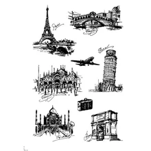 

Traveler's Notebook Decorative Stamps Clear Silicone Transparent Planner Stamps Scrapbooking Craft Stamps