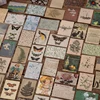 Journamm 200 Patterns Vintage Book Plant Kraft Card Scrapbooking for Deco Stationery LOMO Cards Stationery Notepad Sticky Notes 6