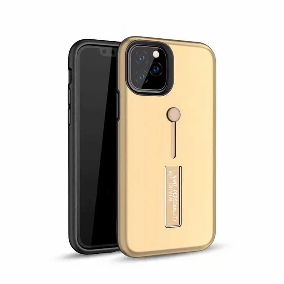 50 шт. чехол для телефона Apple iPhone 11 Pro Max XS XR X 8 7 6 6S Plus SE 5 5S модное кольцо для пальца ремешок чехол подставка Броня чехлы - Цвет: Gold