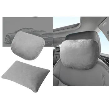 

Car Universal Safety Breathable Leather Pillow Waist Protection Head Neck Rest Cushion Soft Auto Seat Pillow
