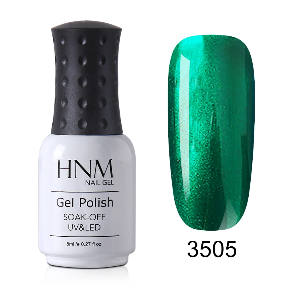 HNM Newest Metallic UV Gel Nail Polish DIY Narl Art Soak Off Hybrid Varnish LED Lamp Semi Permanent Paint Lucky Lacquer Enamel - Цвет: 5