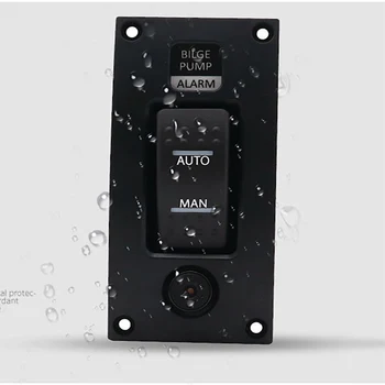 

12V-24V Electronic Durable Part Bilge Pump Waterproof With Alarm Ship Buzzer Low Pressure 85db Control Protective Switch Panel