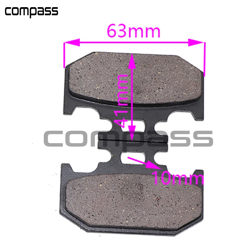 Задние тормозные колодки для мотоцикла KAWASAKI KX 125 89 94 KDX 90 200 06 220 97 06|Тормозные диски|