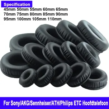 

Zachte Pu Earpad 45 50 55 60 65 70 75 80 85 90 95 100 105 110 mm Foam Ear Pads For Sony/AKG/Sennheiser/ATH/Philips Hoofdtelefoon