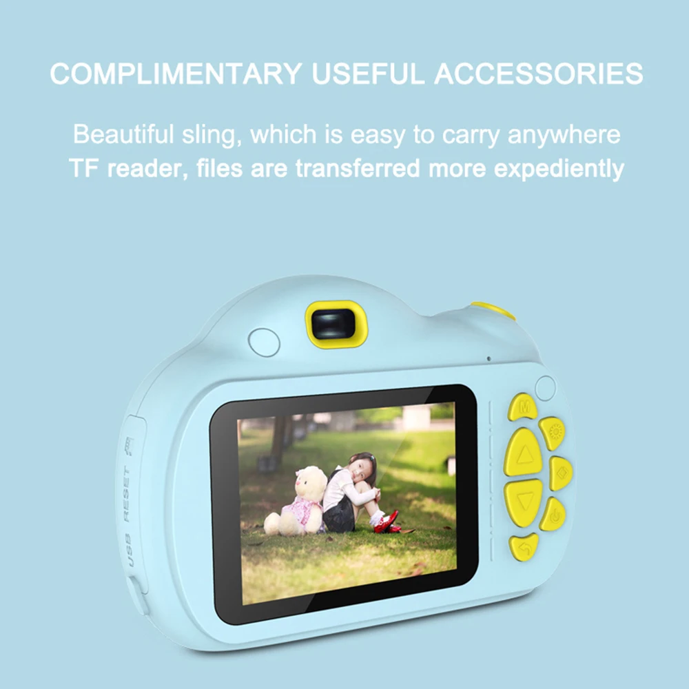 mini camera 1080p 2.4in IPS large screen Portable Intelligent Children Camera Cartoon Mini Camera kids Christmas present toy