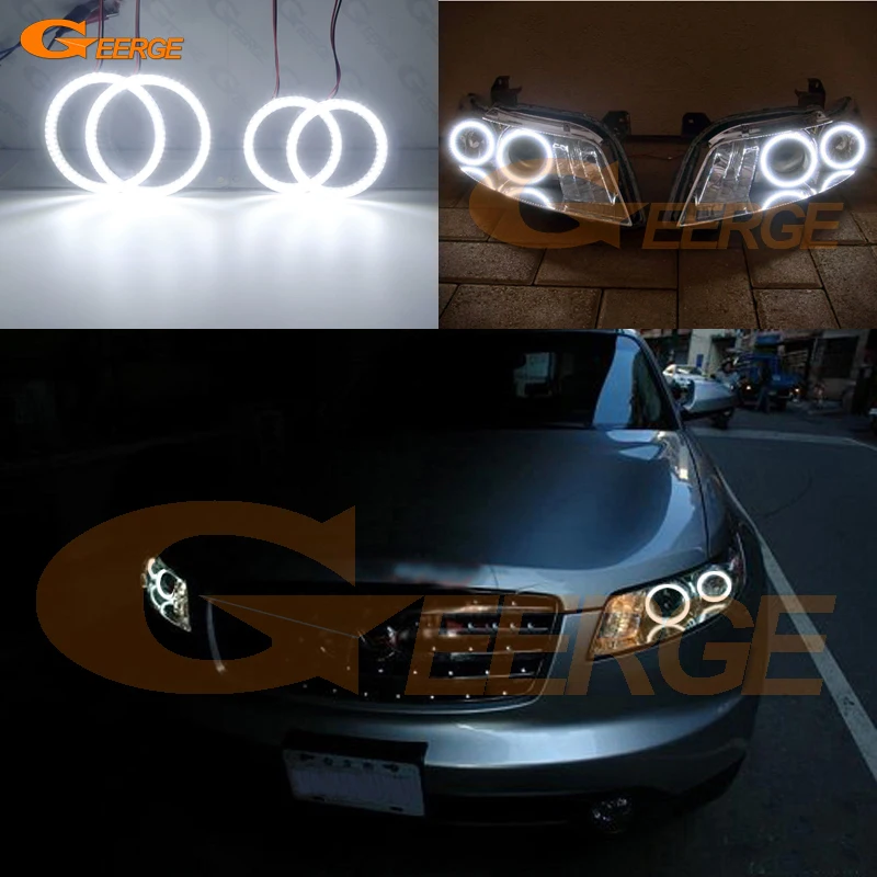 Для INFINITI S50 FX35 FX45 2003 2004 2005 2006 2007 2008 ультра яркий SMD СВЕТОДИОДНЫЙ ангельские глазки
