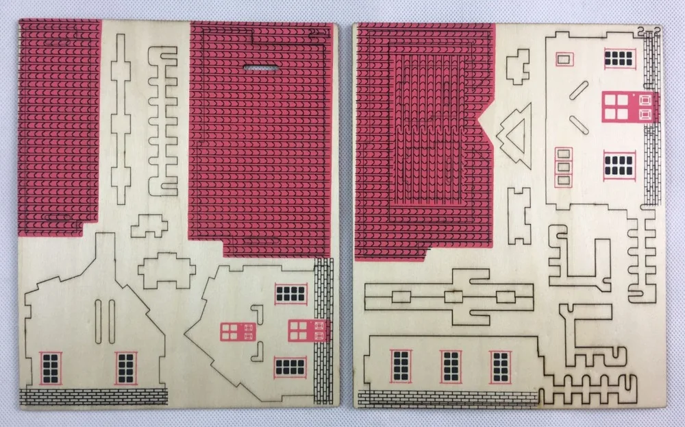 Ранчо Дом DIY 3D деревянные головоломки деревянные ремесла сборки набор резки деревянные игрушки для Рождественский подарок 3231