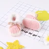 Baby Shoes Solid Knit Winter Toddler Infant Slip-On Warm Bed Shoes Autumn Hand Made Newborn Girls Boys Boot Fashion Cute Bowknot 2