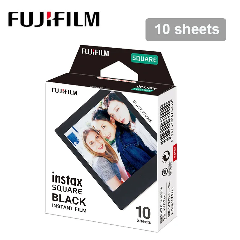 10-50 листов Fujifilm Instax квадратная пленка черный край фото пленка для Fuji Instax SQ 20 10 SQ 6 мгновенная камера SP-3 принтер - Цвет: 10 sheets