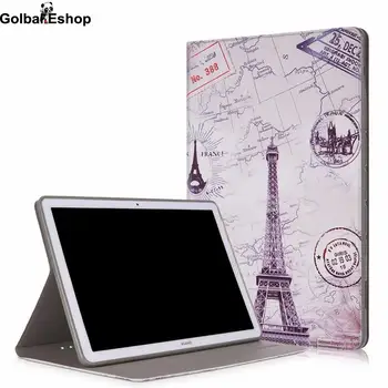 

Case for Huawei MediaPad M6 10.8 2019 Ultra Slim Magnetic Flip Stand PU Leather Tablet Cover Gift Tempered Glass Film