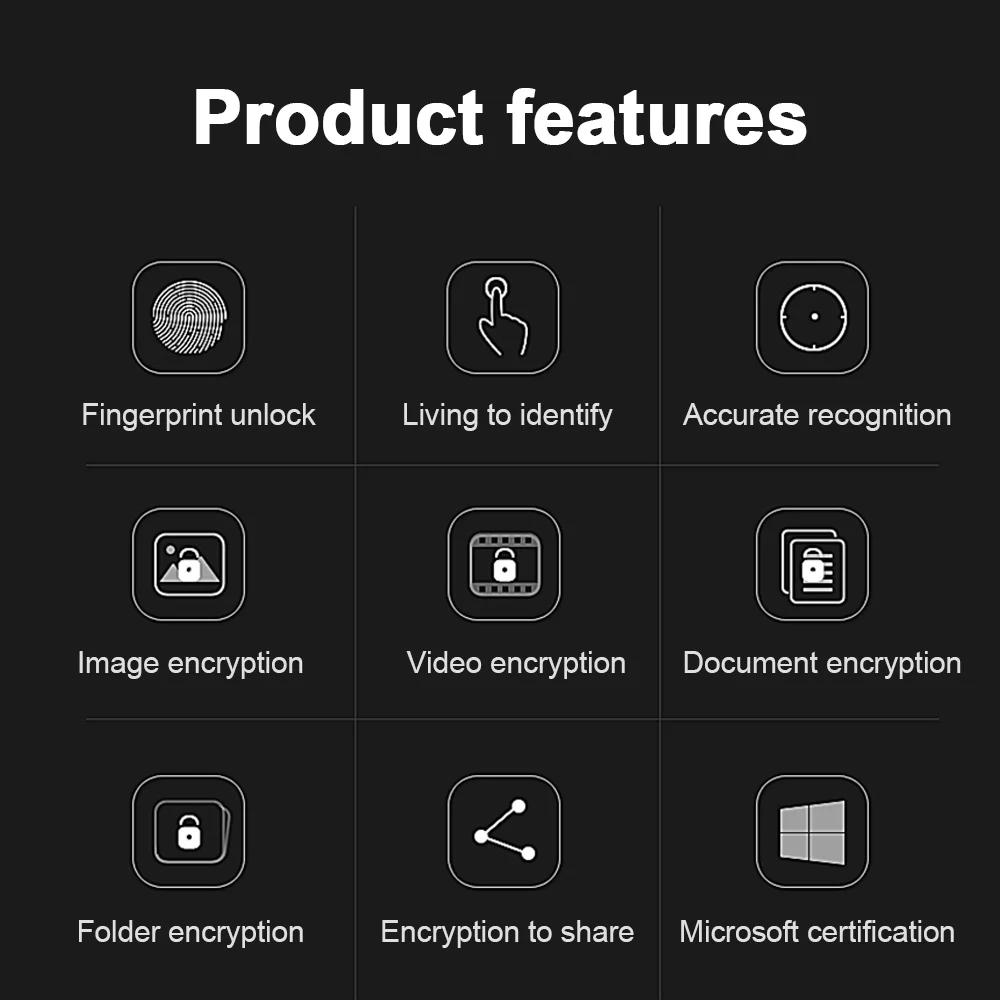 USB Fingerprint Reader Module for Windows 7、8、10 、11 Hello, Biometric Scanner padlock for Laptops & PC