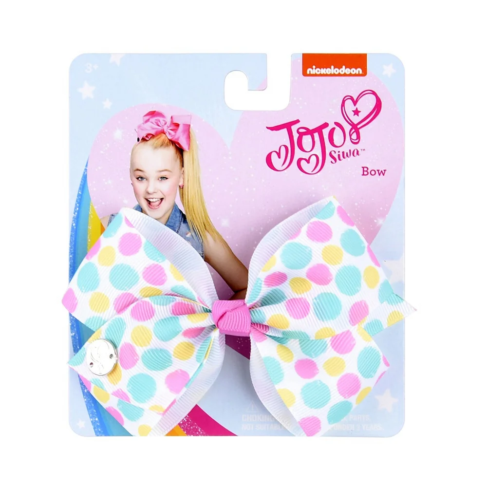 3-6 4,5 дюймов JoJo Луки Jojo Siwa Радуга Печатный узел лента бант для девочек ручной работы Изысканная заколка для волос Детские аксессуары для волос - Цвет: 3-6