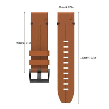 

Geniune Leather Watchband Quick Release Wrist Strap for garmin Fenix 6/5/5 Plus