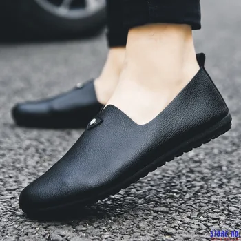 

Concise Fashion Leisure Men Light Loafers Solid Spring Autumm Flat Driving Shoes Classics Soft ComfySlip On Shoes