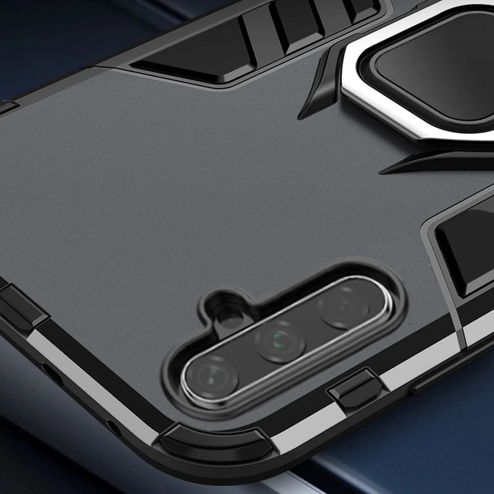 For Samsung Note 10 Case Armor PC Cover Finger Ring Holder Phone Case For Samsung Galaxy Note10+ Plus Power Bank Case Bumper