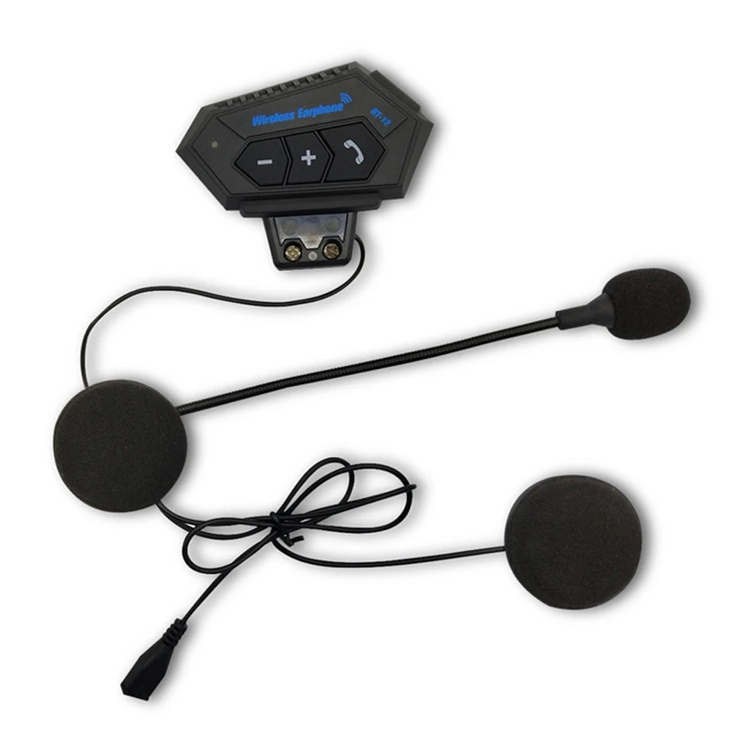 Шлем для наушников Bluetooth мотогарнитура V4.2 система внутренней связи по к рулю