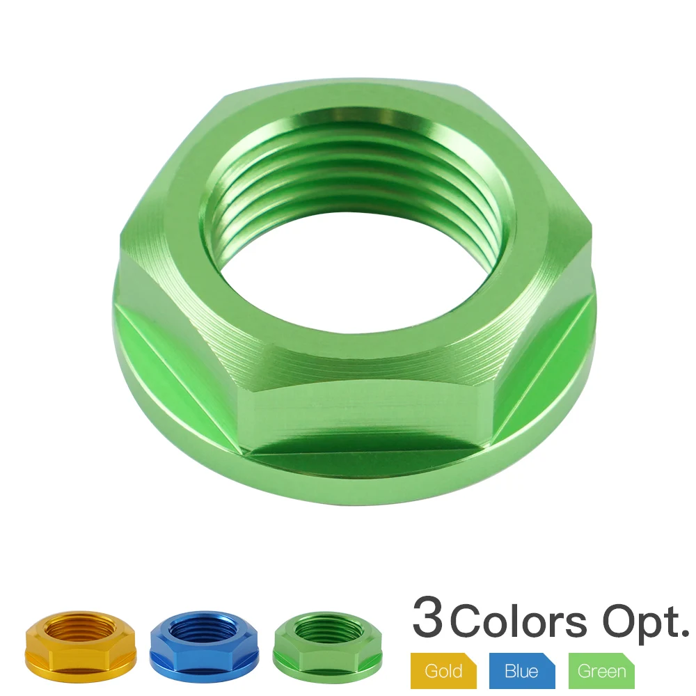 

M18XP1.5 Front Axle Shaft Lock Nut Rim for YZ250F YZ450F FX for KAWASAKI KX125 250 450 KLX450R for SUZUKI RM-Z250 DR-Z400R E S