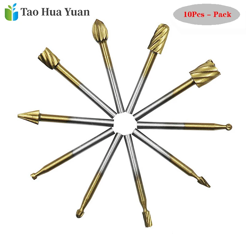 10pcs_Titanium_Dremel_Routing_Wood_Rotary_Milling_Rotary_File_Cutter_Woodworking_Carving_Carved_K