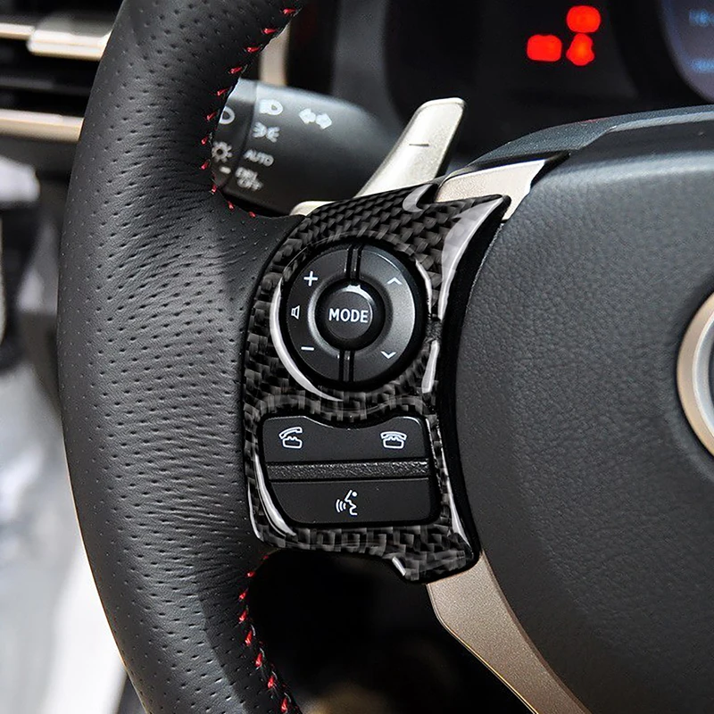 2 шт. наклейки из углеродного волокна на рулевое колесо для LEXUS IS250 IS350 NX200/200 t/300 h 2013- аксессуары для стайлинга автомобилей