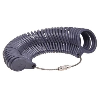 

Finger Ring Sizer Gauge Plastic Jeweler Sizing Tool - Grey