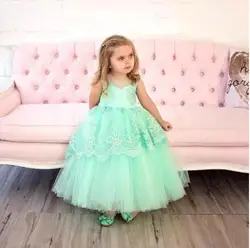 2022 New Baby Girl Dress Birthday Party Dress For Girl with Big Bow Palace Princess Evening Dresses Kid Clothes