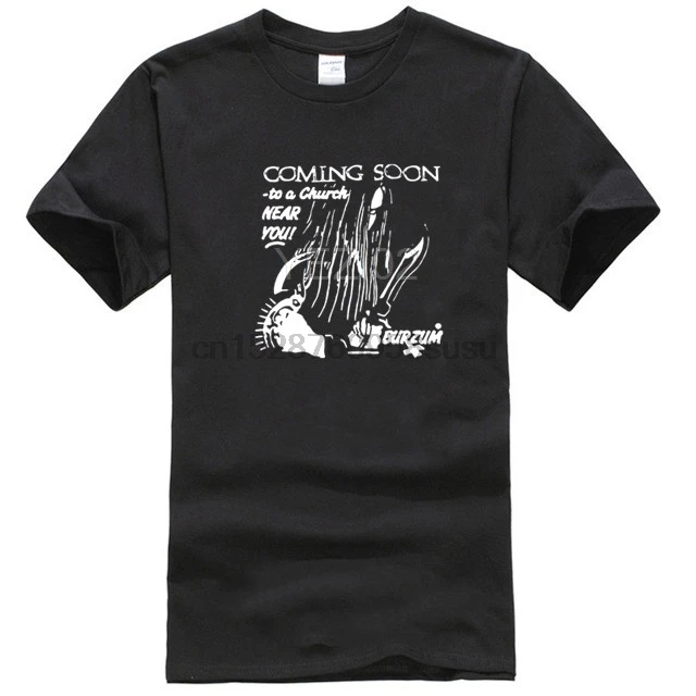 Футболка BURZUM Coming Soon to a церковный рядом с вами black metal legends iconic tee |