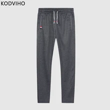 Спортивная одежда, мужские штаны для бега, спортивные штаны размера плюс, повседневные брюки, весна-осень, Тонкие штаны, летние, новые, брендовые, джоггеры, одежда 5XL