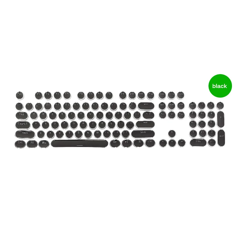 Механическая клавишная крышка s с причудливой светодиодный игровой клавиатурой стимпанк пишущая машинка круглая клавишная крышка 104 клавиши для подсветки стильный плеер стилизованный