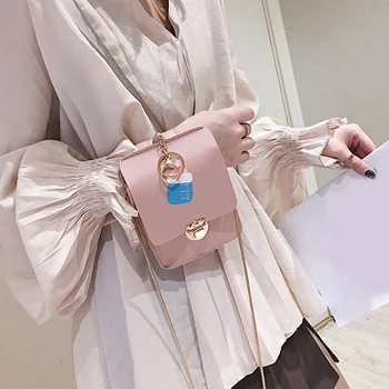 

Sequisned Crossbody Bag Chains Shoulder Bag Women Mobile Phone Hasp Pin Buckle Flap Bag Girls Messenger Bags Plip Packet