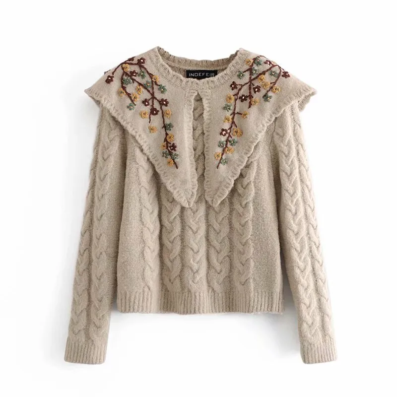 Jersey De Manga Larga Para Mujer | Tela Suave, Cuello Redondo, Para Otoño-invierno, Marca Fino