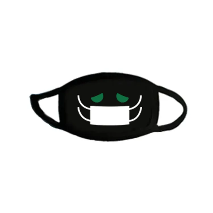 Anime black quirky personality expression mask
