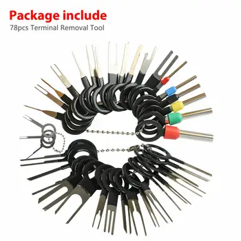 

New Arrival High Quality 78pcs Car Electrical Terminal Plug Wiring Connector Pin Extractor Removal Key Tool