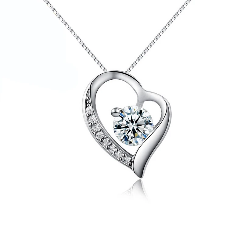  Romantic Heart Necklace AAA CZ Mosaic Zircon Choker For Women collier Valentine's Day Gift | Украшения и аксессуары