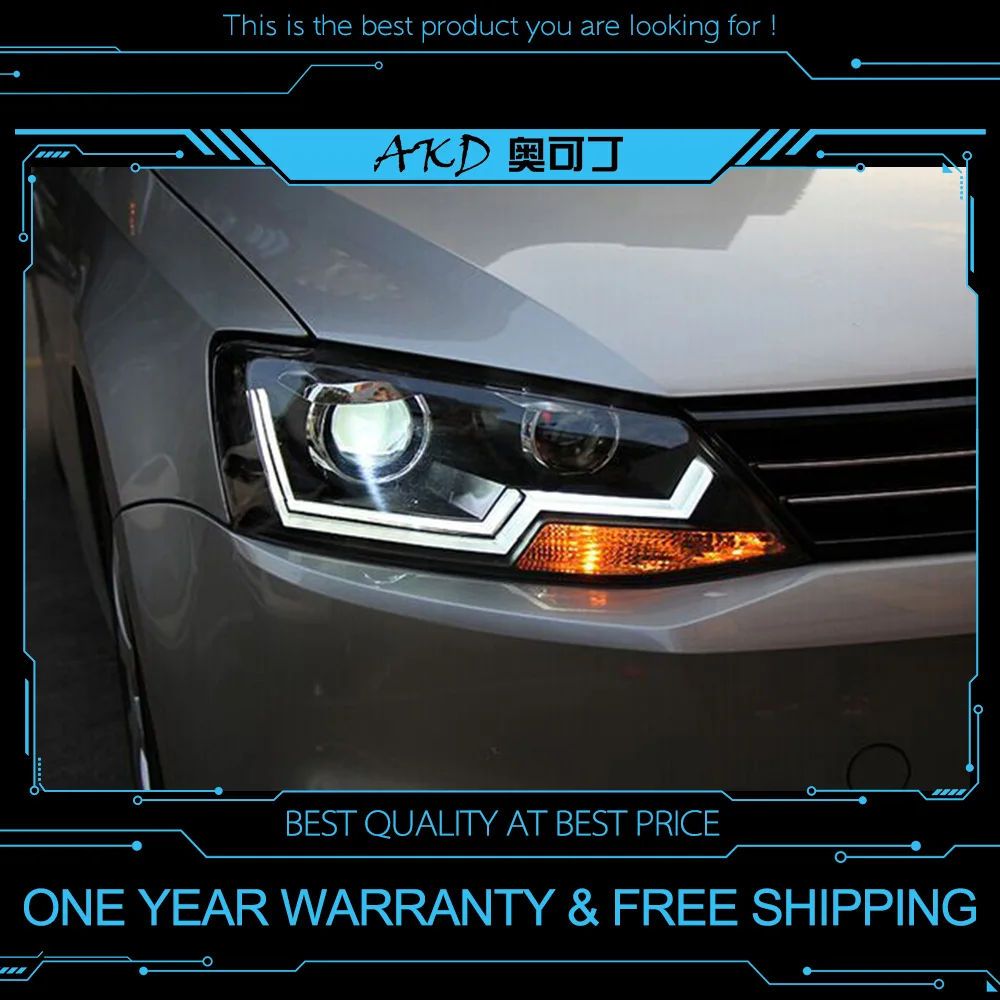 Фары для стайлинга автомобиля VW Jetta MK6 светодиодный ные фары 2011-2018 головного света
