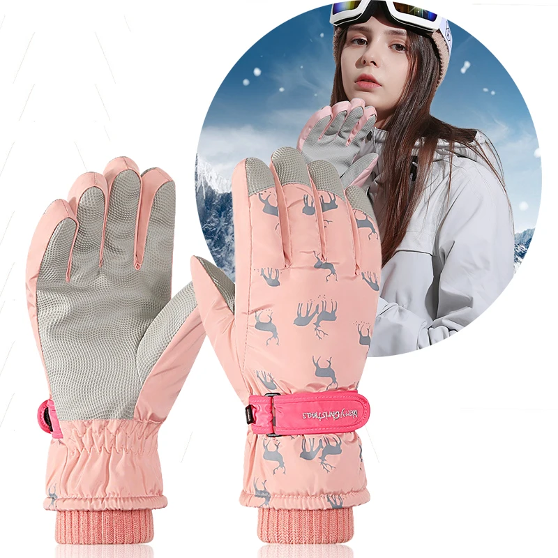 SkiGlovesWomenUltralightWaterproofWarmWinterGlovesMobilePhone