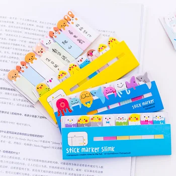 

20 Pcs Per Set Korean Cute Small Animal Notes Girl Learning Office Memo Removable Self-Stick Notes Sticker Note Paper