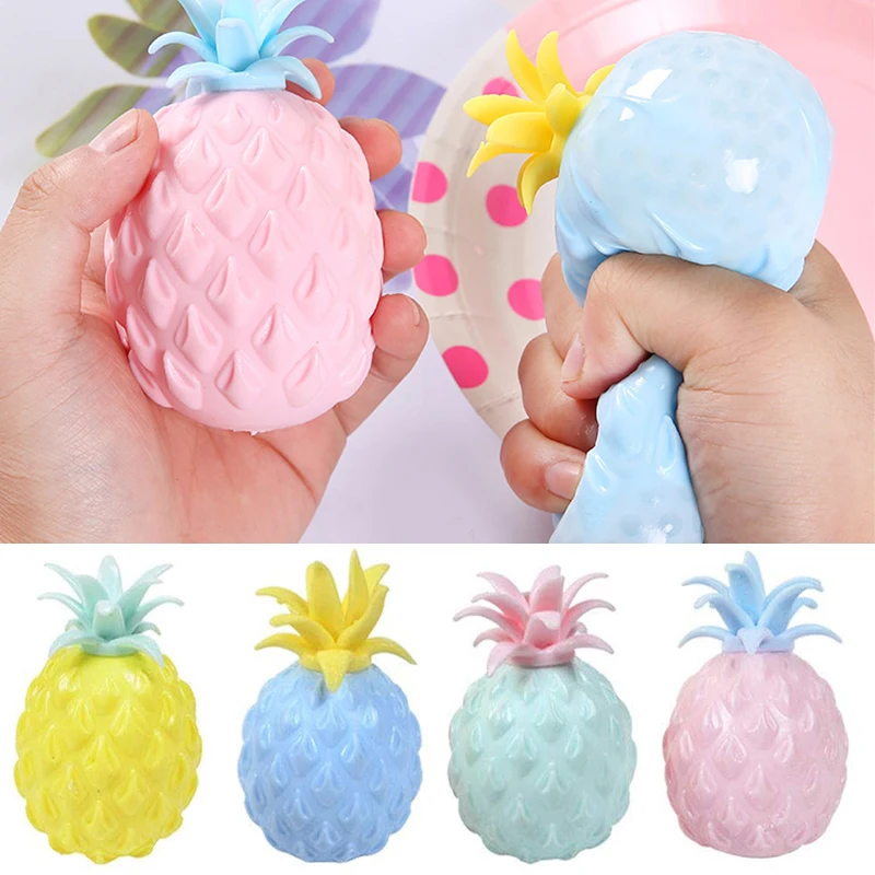 Fidget Toy Stress Squeeze Cute Pineapple Anti Stress Stretchy Ball UK Ball 1Pack 