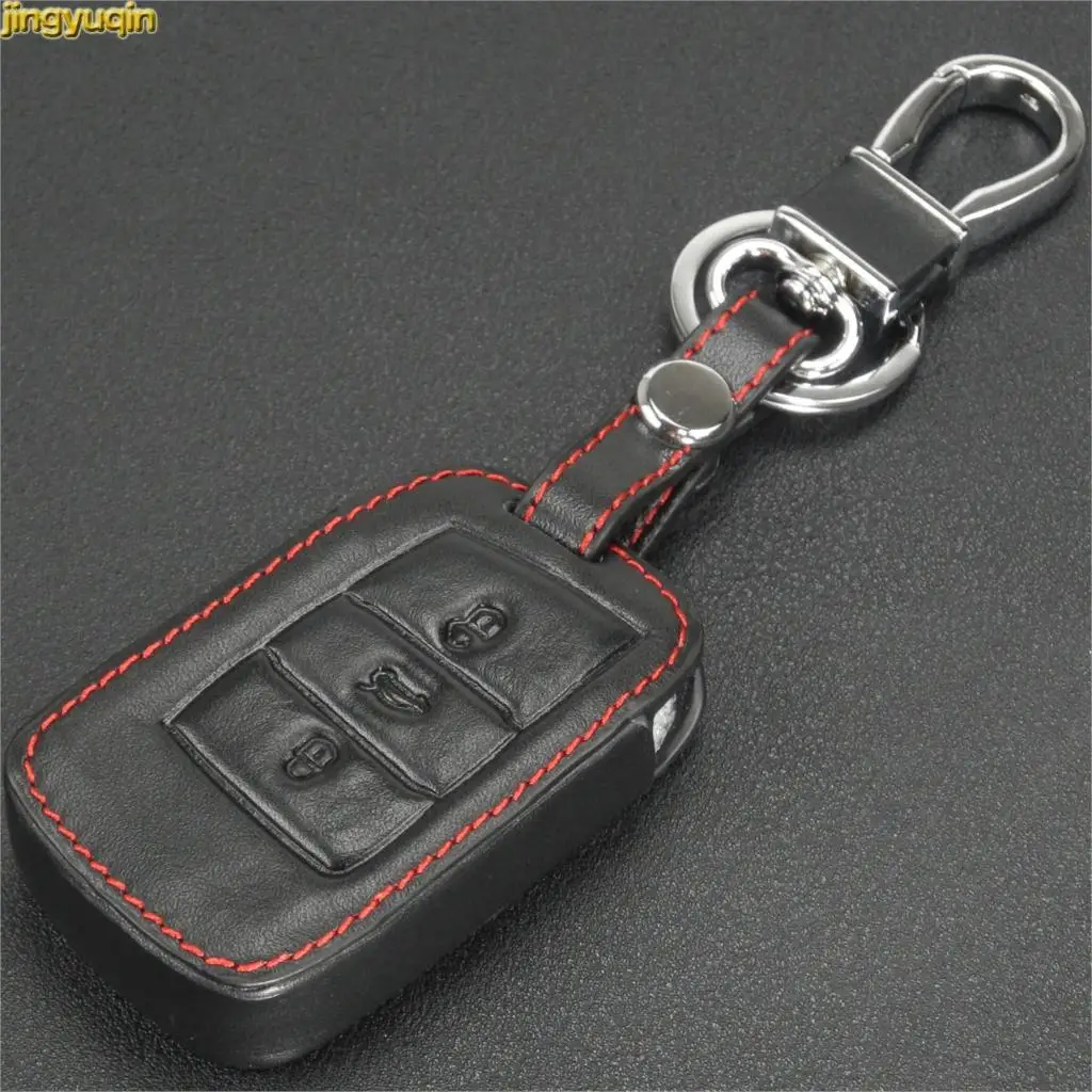 Jingyuqin дистанционный кожаный чехол для ключей Vw Golf 4 5 6 7 MK5 MK6 MK7 GTI Passat B5 B6 B8 A7 Jetta Touran