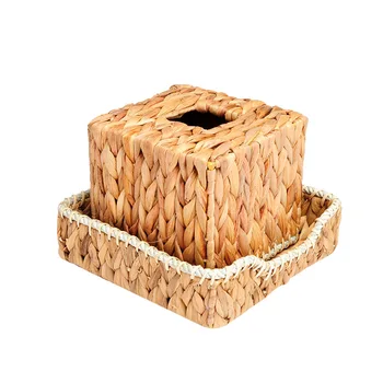 

Handmade Weaving Tissue Box Eco-friendly Safe Hand-weaved Tissue Storage Box @LS