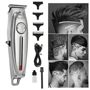 

All-metal Barber Hair Clipper Professional Electric Hair Trimmer Men Cordless Beard Cutter Machine Hair Cut Magic Rechargeable