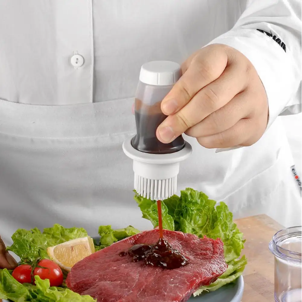 Oil Brush Multifunctional Durable Heat Resistant Silicone Creative Grill Oil Bottle Kitchen Barbecue