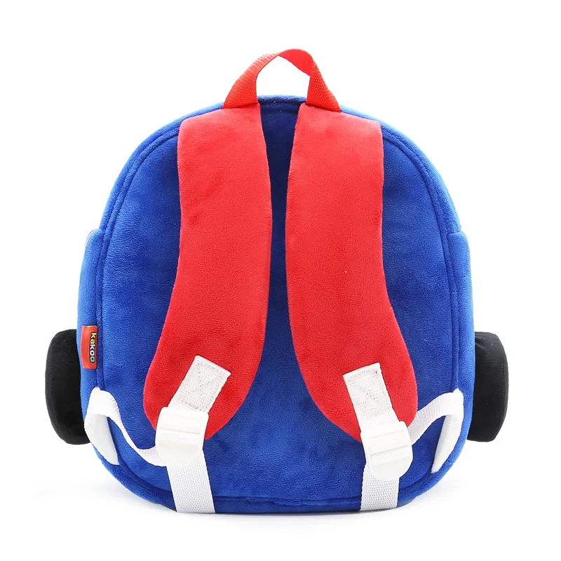 

Card Youku Red Cartoon Plush Backpack Burden Relieving 3D Car Pack Kindergarten School Bag CHILDREN'S Rucksack