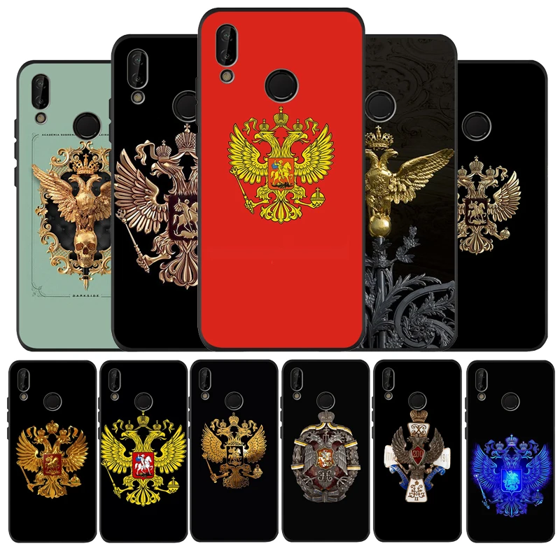 Чехол с русским орлом для телефона huawei P40 P30 P20 P10 Pro P9 Lite nova 4E 6SE Psmart 2 2019 Y6 9 Prime |