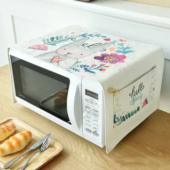 

Cotton linen Microwave oven Dust cover Kitchen Accessories Supplies Waterproof Household kitchen Microwave oven Cover