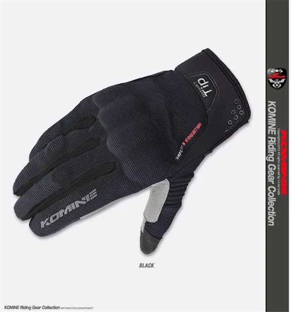 Komine GK-183, 3D Защитные сетчатые мотоциклетные перчатки с сенсорным экраном, мотоциклетные перчатки для активного отдыха, MX велосипедные спортивные мотоциклетные летние перчатки H