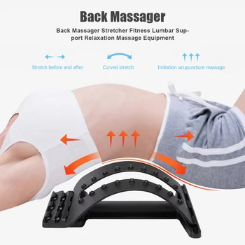 

Back Massager Stretcher Muscle Relax Back Posture Corrector Lumbar Support