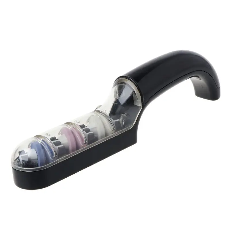 

Mini Portable Kitchen Knife Sharpener Three Stages Sharpening Stone Grinder for Home Kitchen Sharpening Tools Supplies