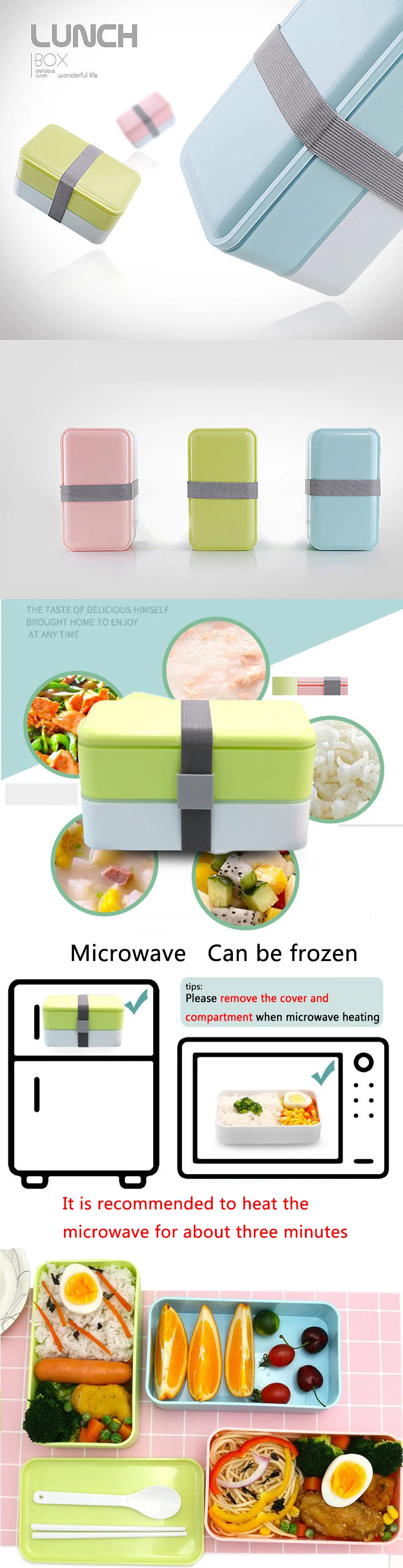 Термосумка для пищи молока сумка для пикника для согрева или на плечо для ланч-боксов коробка двойного пола Bento Чехол контейнер для еды с отделением микроволновая печь
