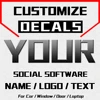 Customize Name Logo Text Car Sticker JAYJOE Custom Decals For Cars Auto Motorcycle Bumper Window Door Body Car Stickers ► Photo 1/6